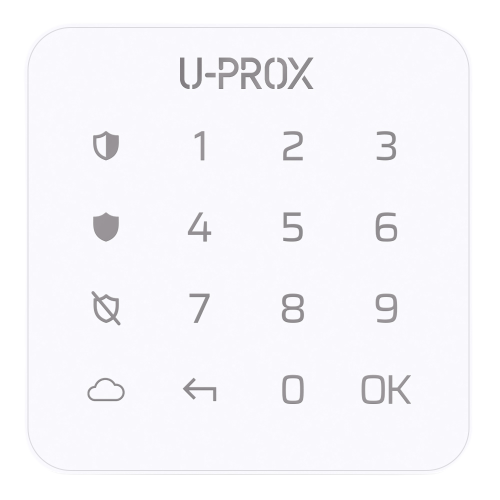 U-Prox Keypad G1 - Barva: Bílá