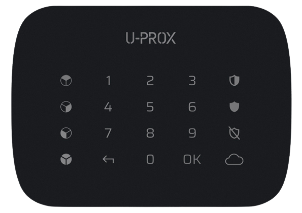 U-Prox Keypad G4 - Barva: Černá U-Prox Keypad G4 - Barva: Černá